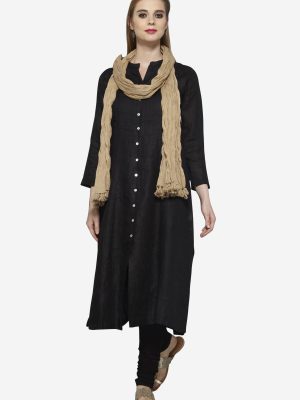 Utsa Beige Crushed Dupatta