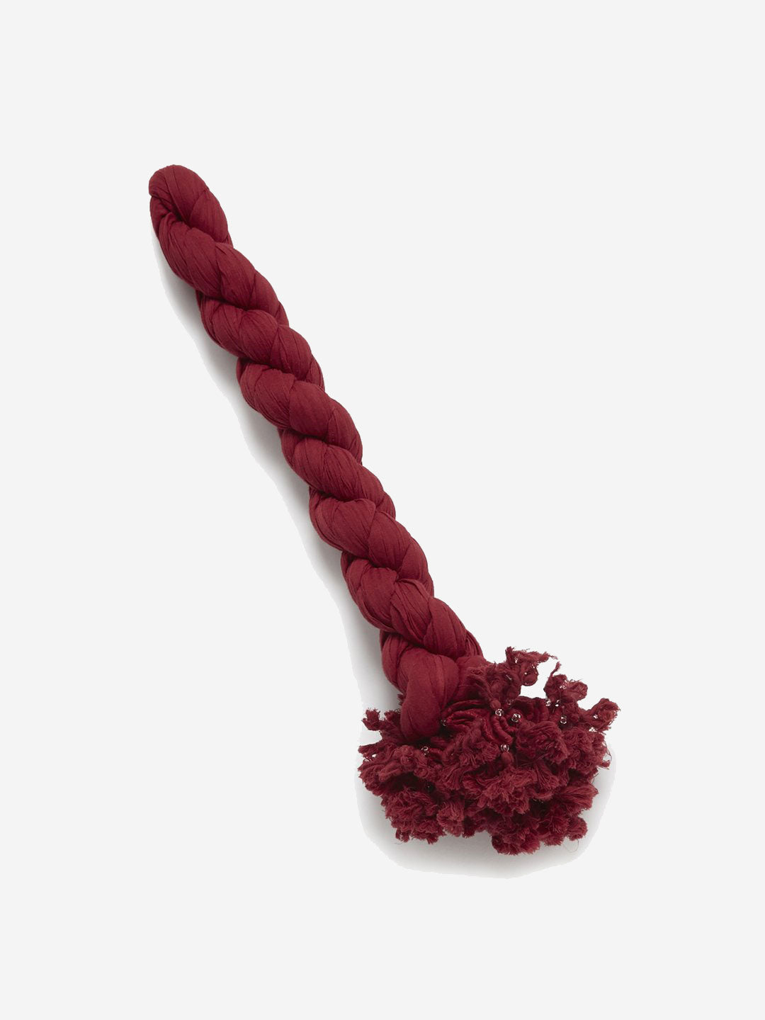 Utsa Maroon Crushed Cotton Dupatta - Image 3