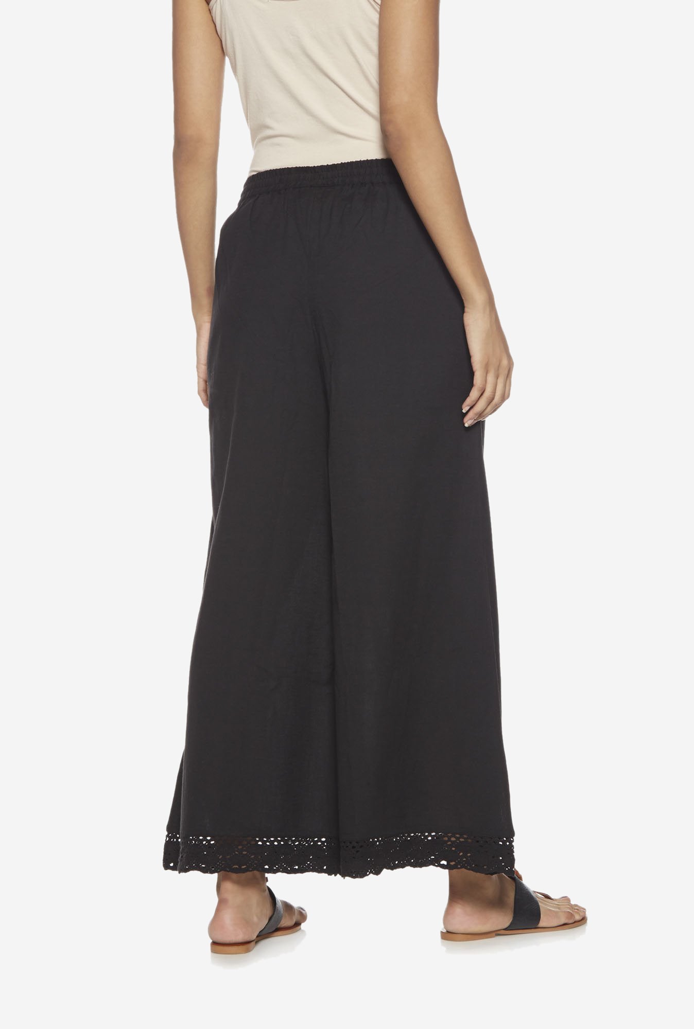 Utsa Black Palazzos - Image 2