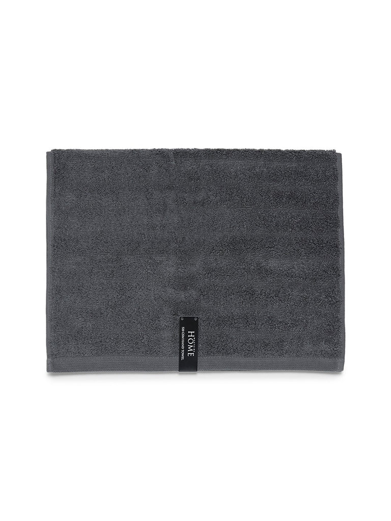 Westside Home Charcoal 520 GSM Hand Towel - Image 2