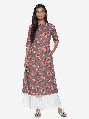 Utsa Off-White Solid Palazzos