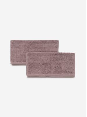 Westside Home Taupe 520 GSM Face Towel Set Of Two