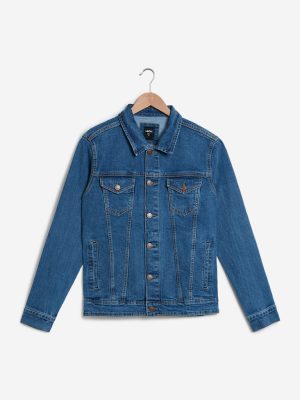 Nuon Blue Slim Fit Denim Jacket