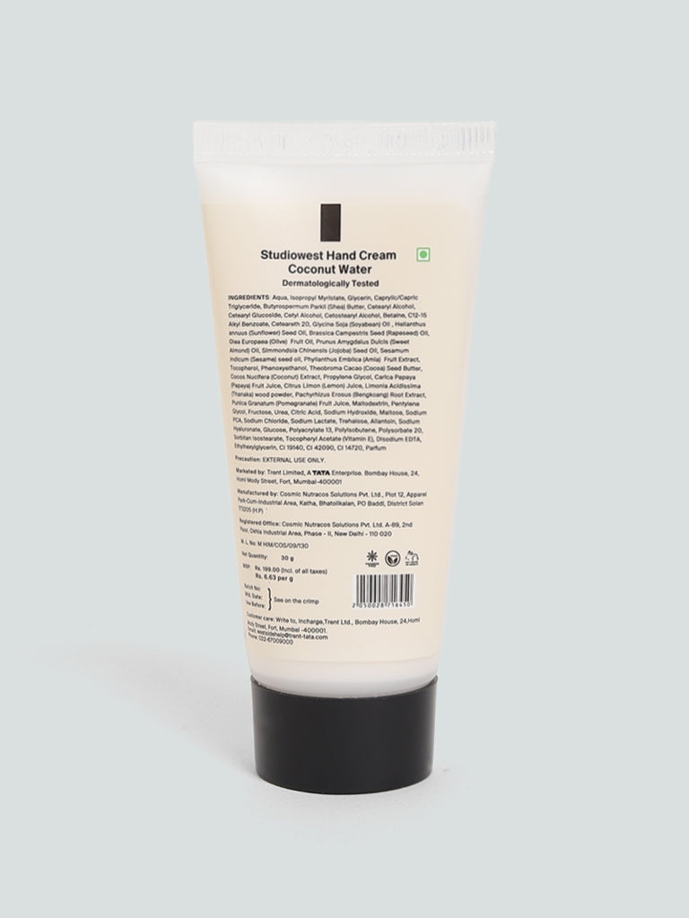 Studiowest Coconut Water Hand Cream - 30g - Image 2