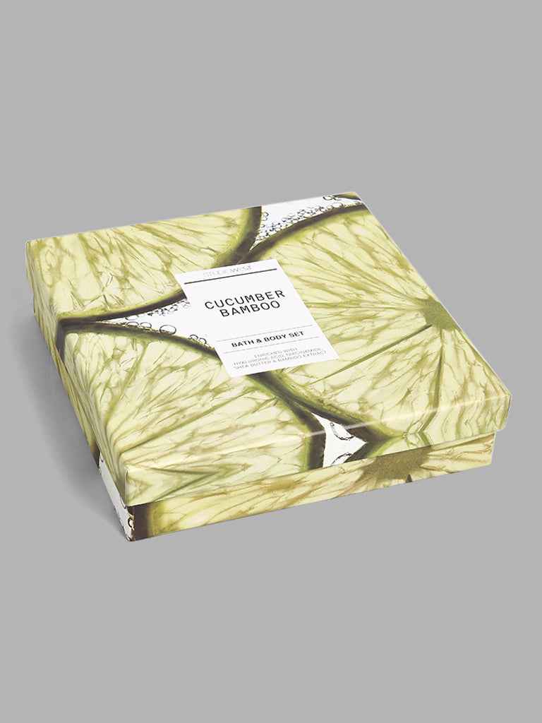 Studiowest Cucumber Bamboo Bath & Body Set - Image 3