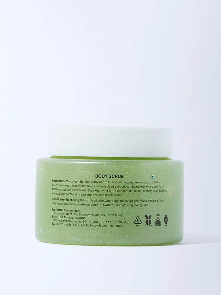 Studiowest Cucumber Bamboo Body Scrub - 180 gm - Image 3