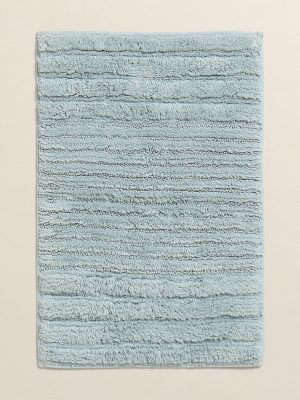 Westside Home Light-Pink Self-Striped Anti-Slip Bath Mat