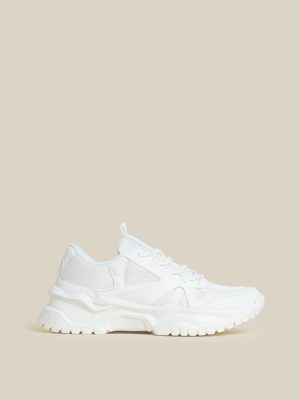 LUNA BLU White Chunky Sneakers