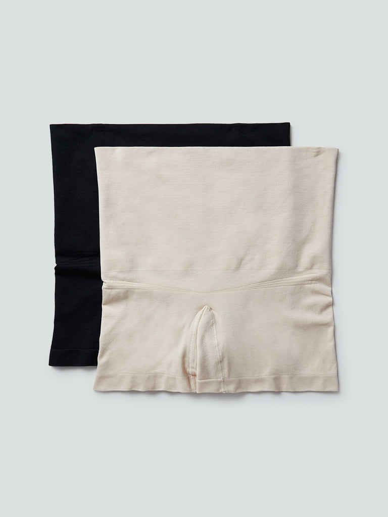 Wunderlove Black Shaping Shorts Pack of 2 - Image 2