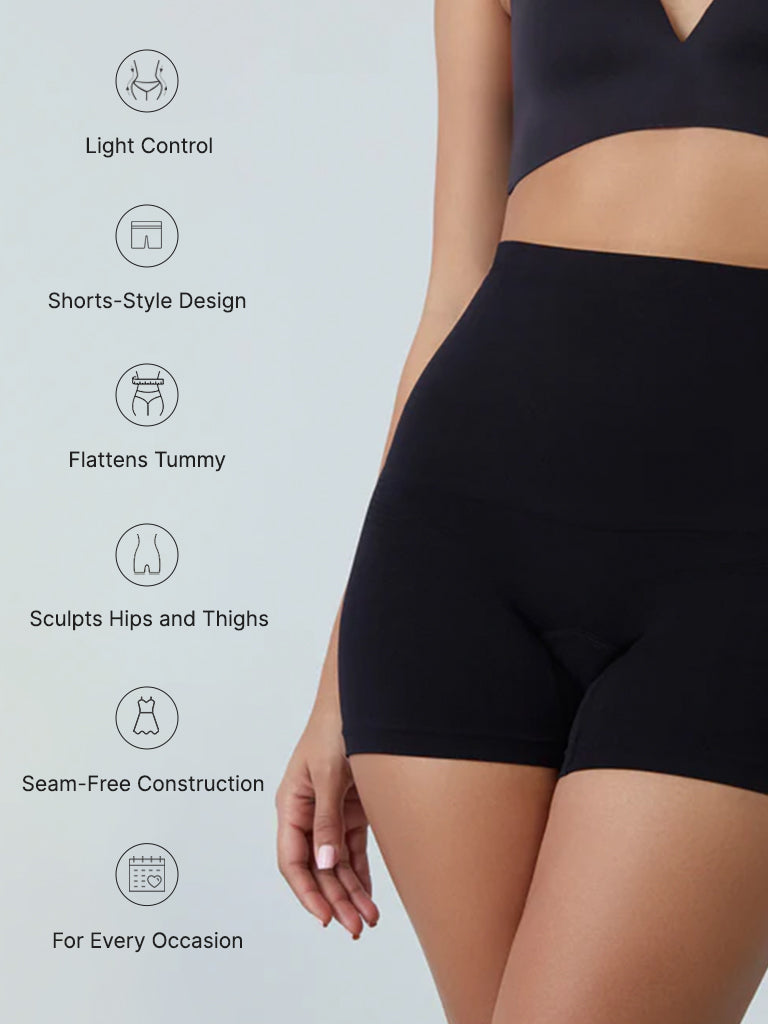 Wunderlove Black Shaping Shorts Pack of 2 - Image 4
