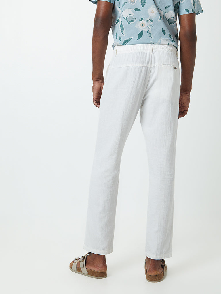 ETA Off-White Slim-Fit Mid-Rise Cotton-Blend Chinos - Image 5