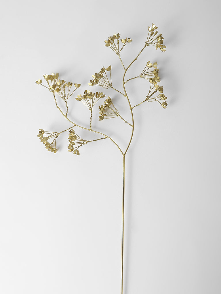 Westside Home Golden Metal Gypsophilia Stem - Image 2