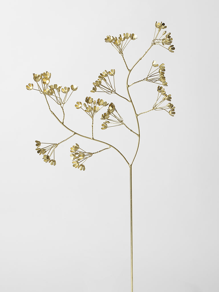 Westside Home Golden Metal Gypsophilia Stem - Image 3