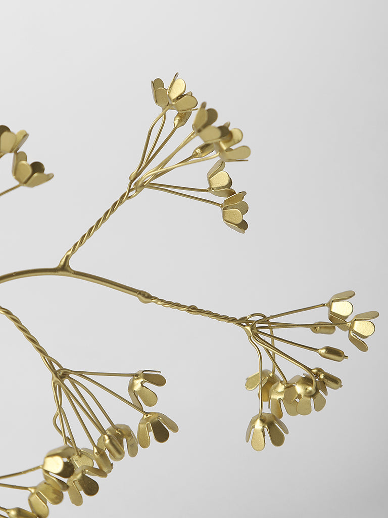 Westside Home Golden Metal Gypsophilia Stem - Image 4