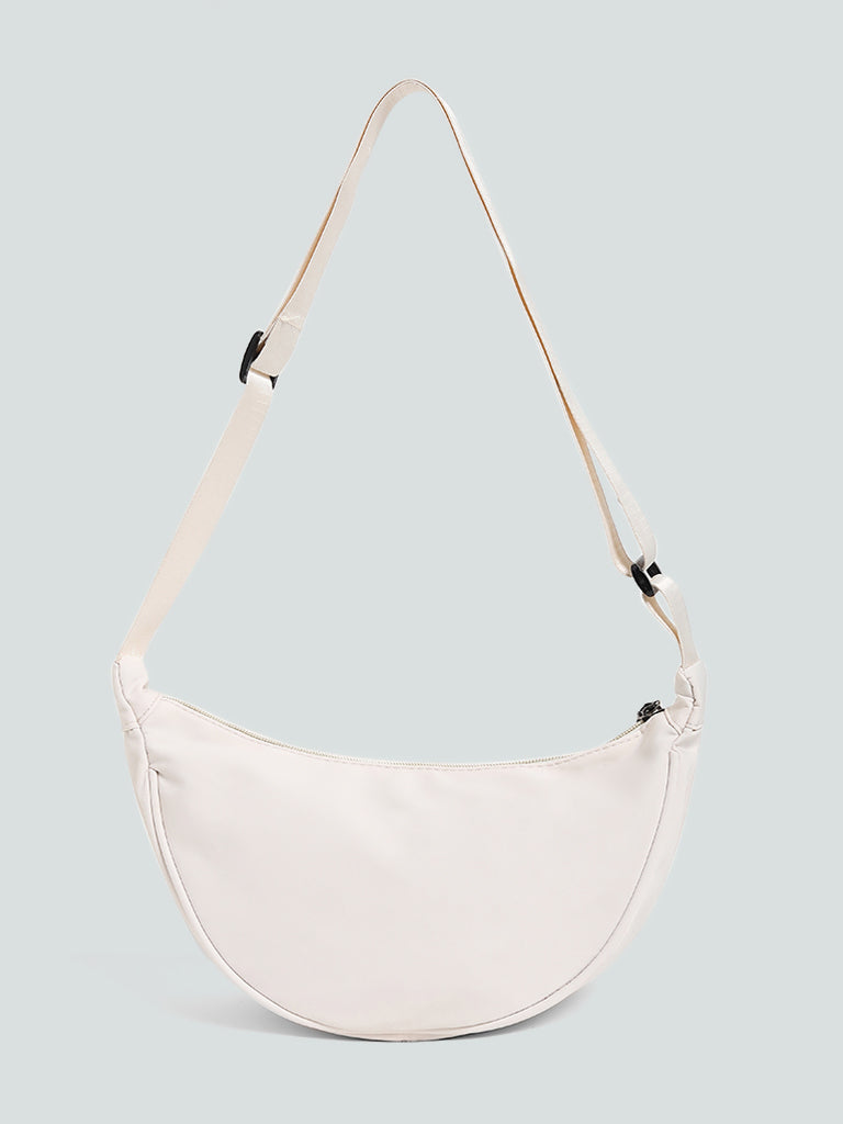 LOV White Sling Cross Body Bag - Image 2