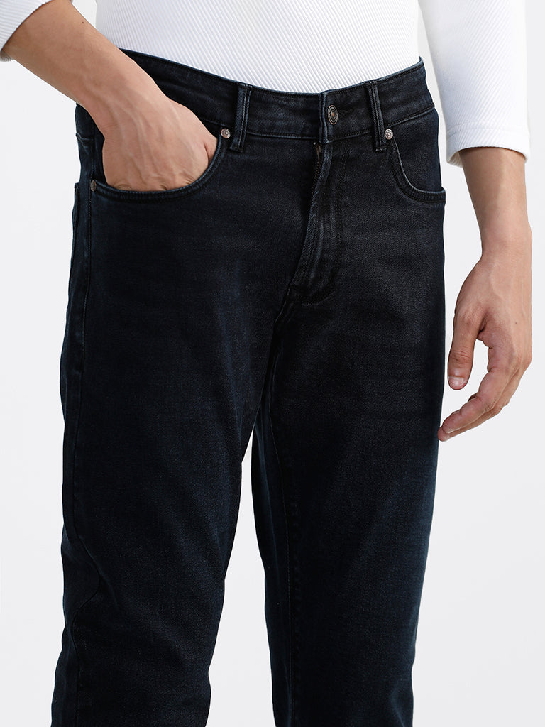 Ascot Black Relaxed-Fit Mid-Rise Jeans - Image 2