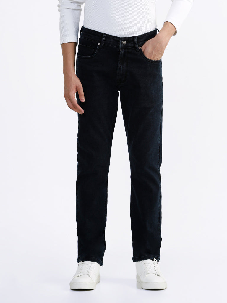Ascot Black Relaxed-Fit Mid-Rise Jeans - Image 3
