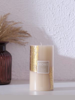 Westside Home Ivory Pillar Candle