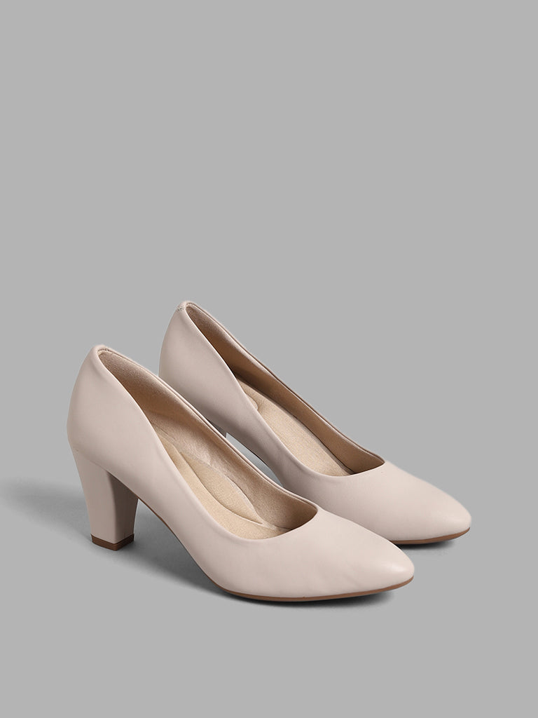LUNA BLU Cream Pump Heel Shoes - Image 2
