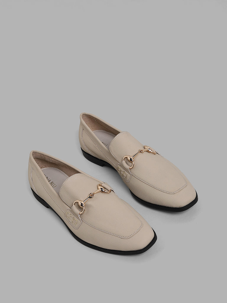 LUNA BLU Beige Trim Loafers - Image 2