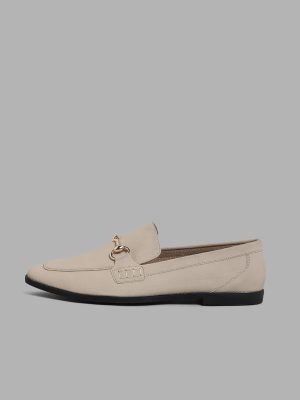 LUNA BLU Beige Trim Loafers