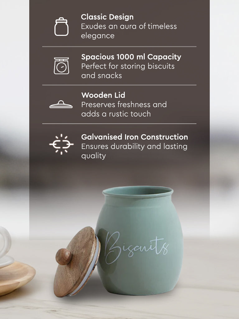 Westside Home Mint Biscuits Canister - Image 4