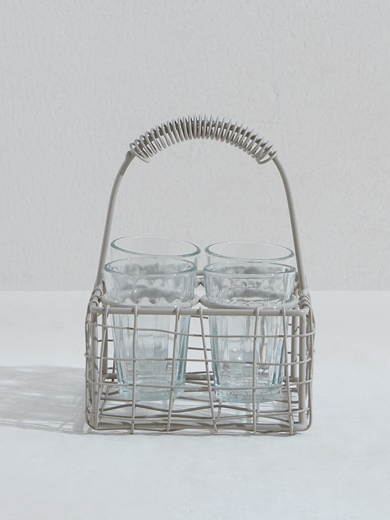 Westside Home Off White Wired Chai Caddy - Image 2