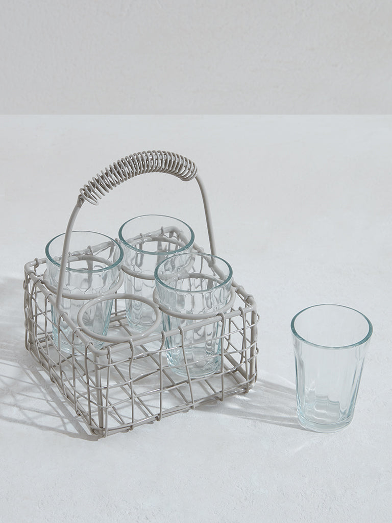 Westside Home Off White Wired Chai Caddy - Image 3