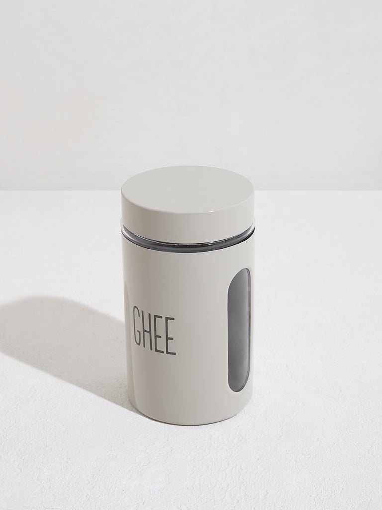 Westside Home Off-White Storage Ghee Jar - Image 2