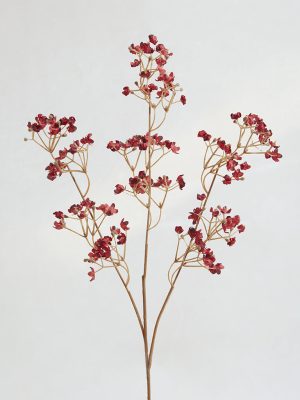 Westside Home Dark Red Gypsophilia Artificial Plant