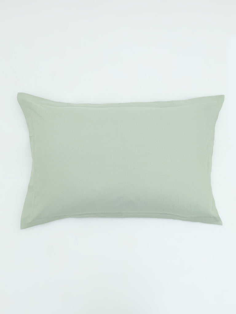 Westside Home Frosty Green Pillow Cover (Set of2) - Image 2