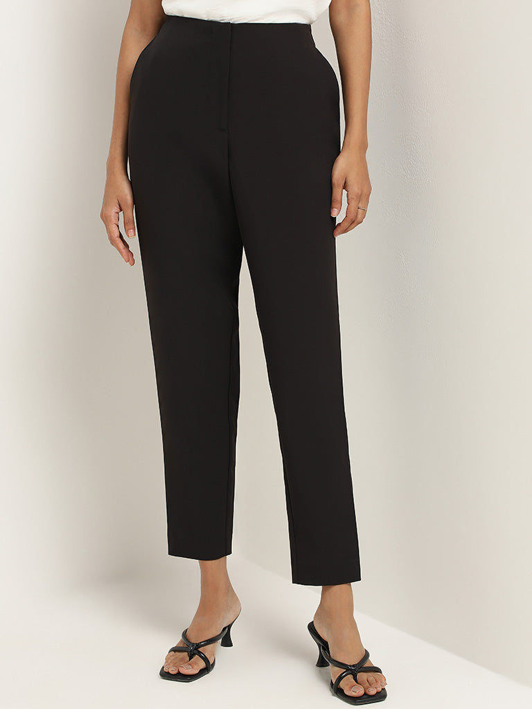 Wardrobe Plain Black Trousers - Image 3