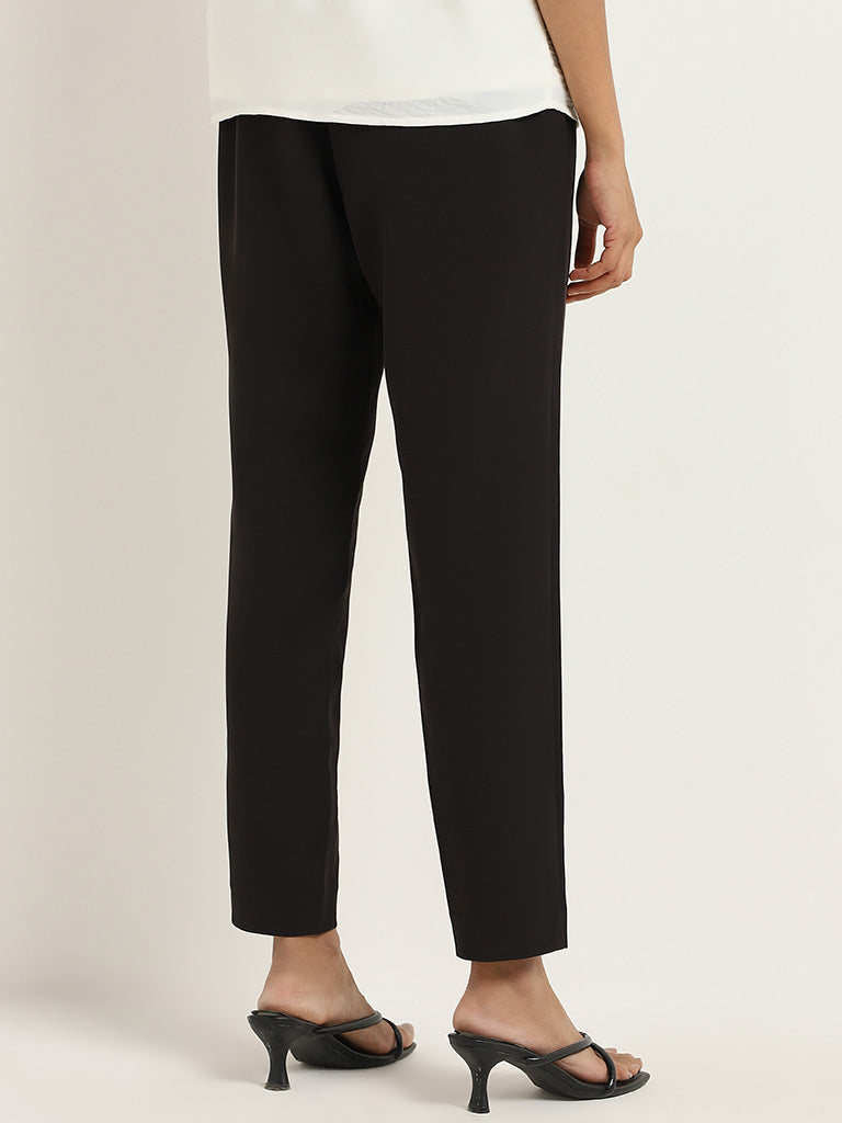 Wardrobe Plain Black Trousers - Image 4