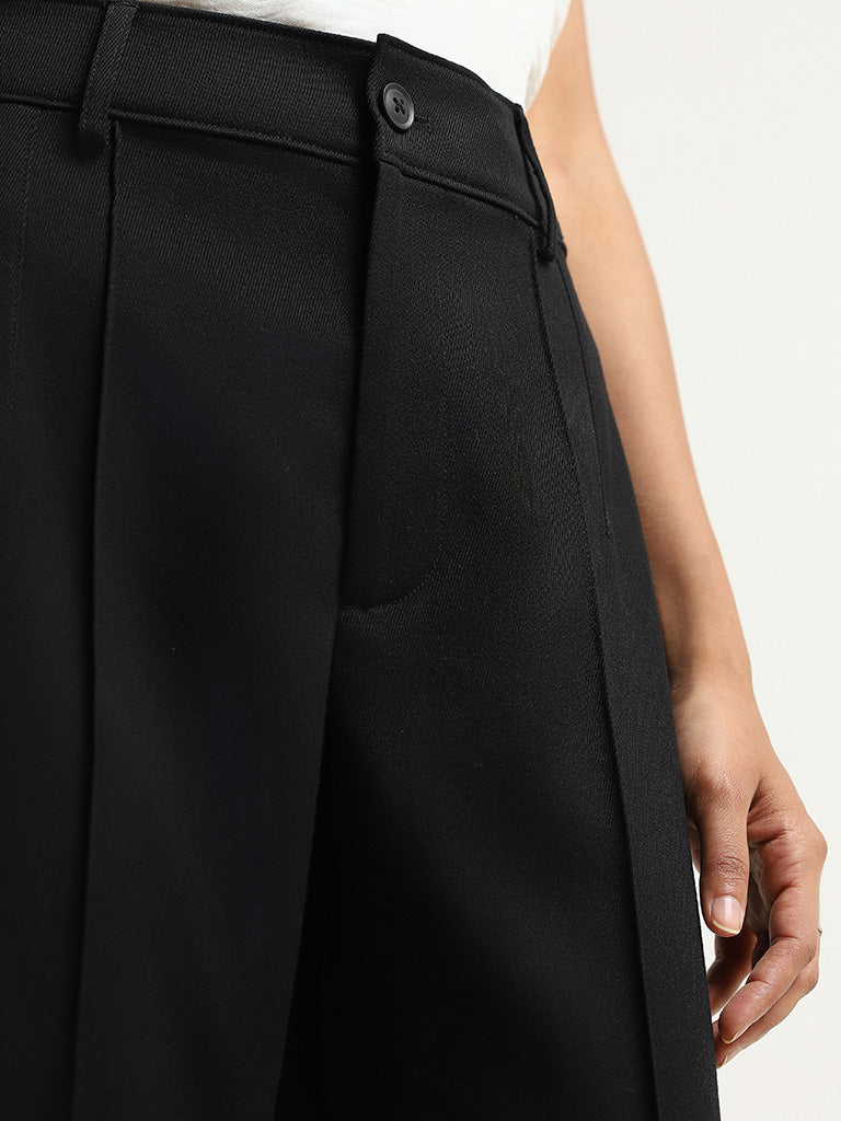 Wardrobe Black Solid Trousers - Image 2