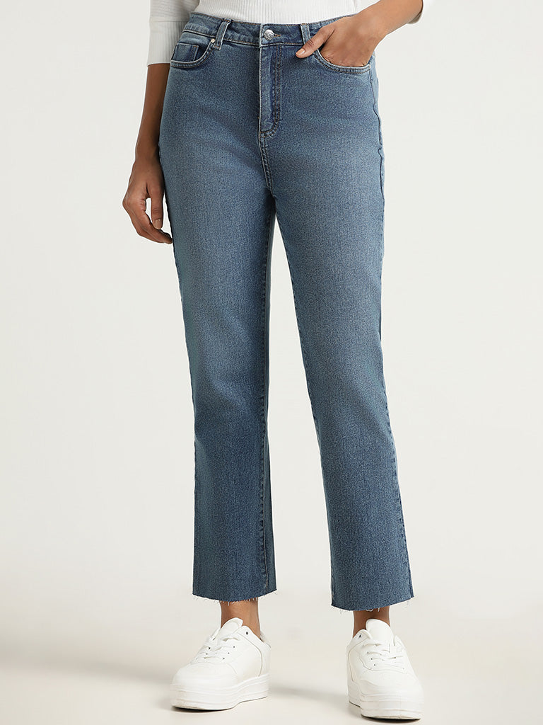 LOV Mid Blue Straight - Fit Mid - Rise Jeans - Image 3