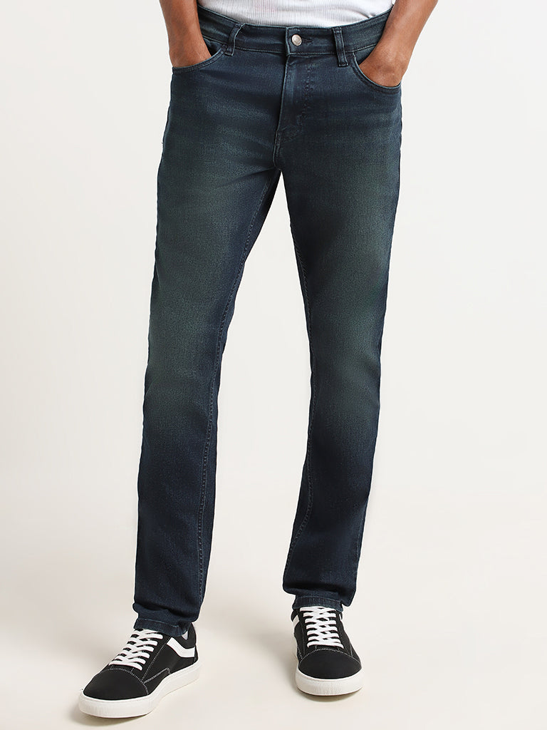 Nuon Blue Straight-Fit Mid-Rise Jeans - Image 3
