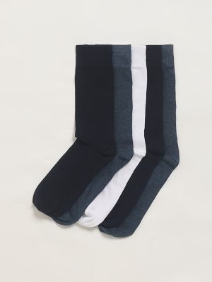 WES Lounge Multicolour Cotton-Blend Socks - Pack of 5