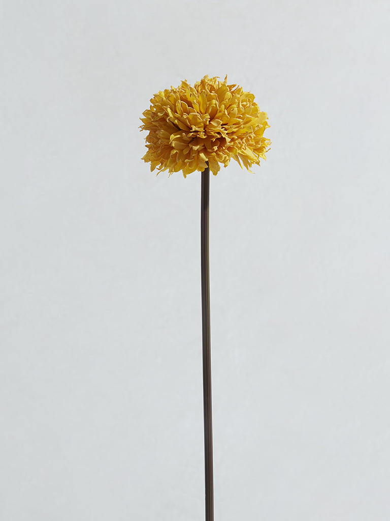 Westside Home Yellow Artificial Marigold Flower - Image 3