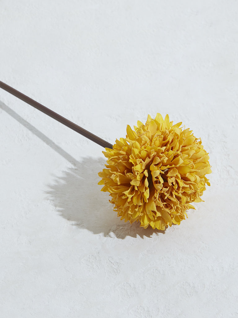 Westside Home Yellow Artificial Marigold Flower - Image 2