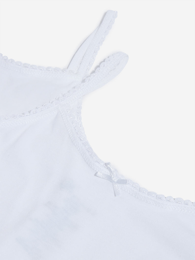 Y&F Kids White Camisoles - Pack of 3 - Image 3