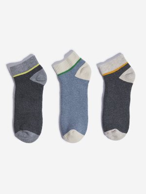 WES Lounge Multicolour Cotton-Blend Socks - Pack of 3