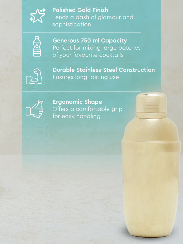 Westside Home Gold Cocktail Shaker - Image 4