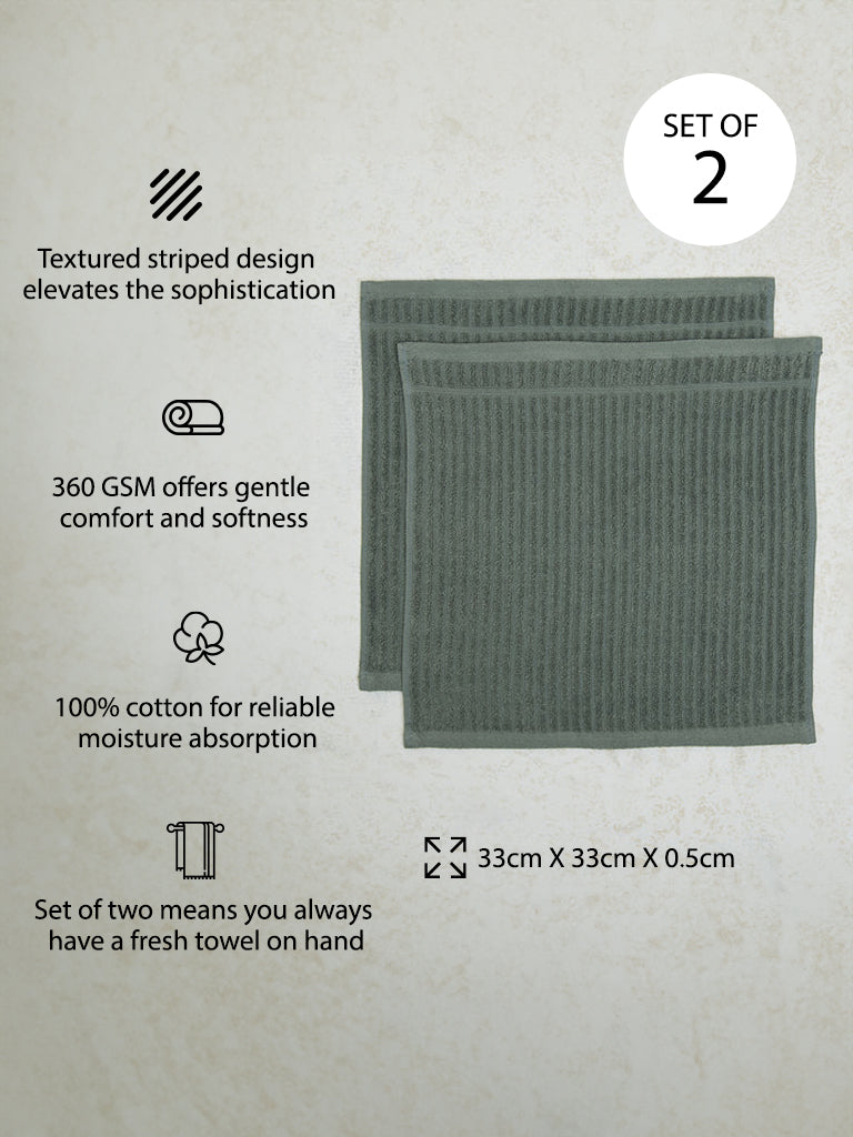 Westside Home Sage Face Towel (Set of 2) - Image 4