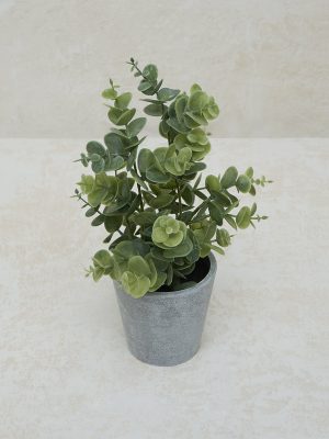 Westside Home Green Baby Eucalyptus Artificial Plant