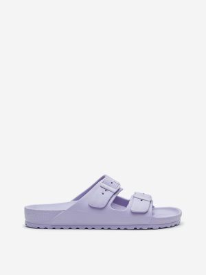 LUNA BLU Lilac Double Band Slip-On Sandals