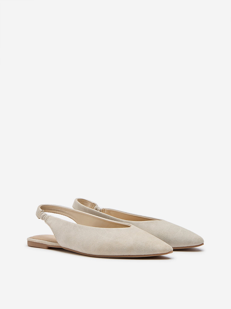 LUNA BLU Ivory Slingback Shoes - Image 2
