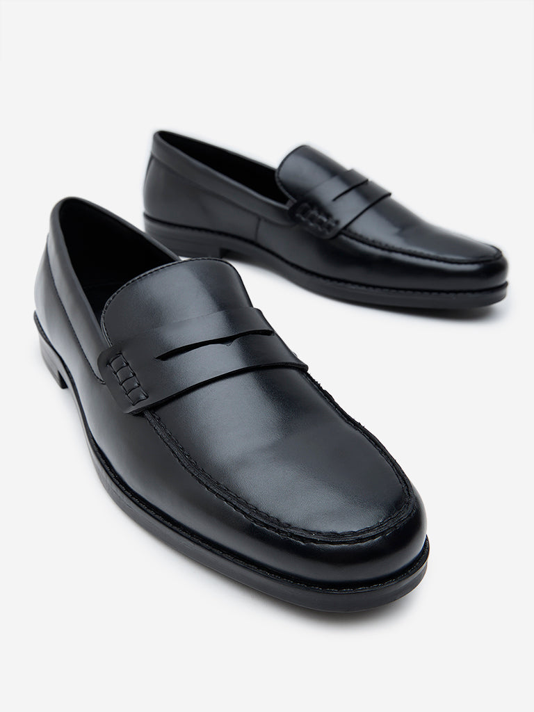 SOLEPLAY Black Formal Penny Loafers - Image 3