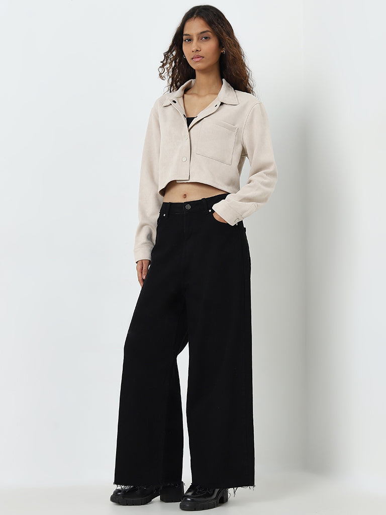 Nuon Off-White Velveteen Jacket - Image 3