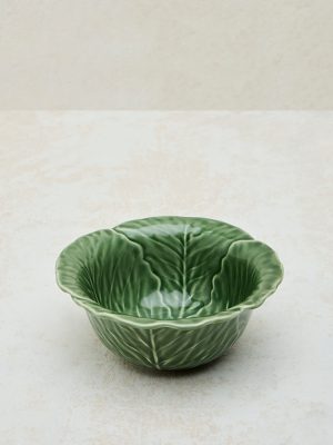 Westside Home Green Leaf Design Bowl - Small