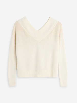 LOV Gold Knit-Textured Sweater